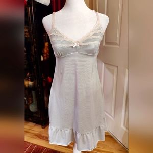 Laura Ashley Ruffled Slip Dress